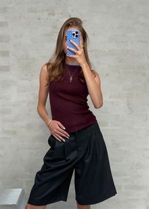 NPS tank top kontrast Aubergine/Klein Nørgaard På Strøget